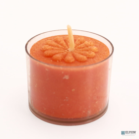 Elyon TablewareÂ® 36 Orange Scented Orange Colored Wax Deep Tealight Candles in Plastic Holder