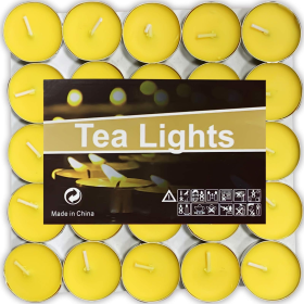 Tea Lights Candles, 50 Pack Smokeless Candles,Small Candles, Dripless & Long Lasting Mini Tealight Candles for Mood, Dinners, Parities, Home