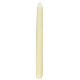 10 Classic Dinner / Table Candles - 24cm - 8 Hour Burn - Non Drip (ivory)